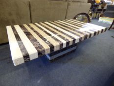 Reconstituted Marble Occasional Table