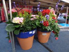 *PAIR OF ARTIFICIAL FLOOR PLANTER