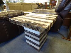 Reconstituted Marble Lamp Table