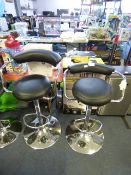 *BLK GASLIFT BARSTOOL 2PK