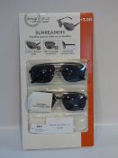 *READING SUNGLASSES +3.00 2PK