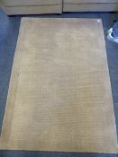 *York 100% Pure Wool Taupe Coloured Rug 120cm by 170cm