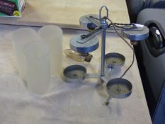 Three Shade Deco Chandelier