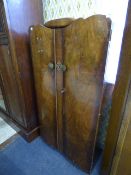 Two Door Walnut Wardrobe