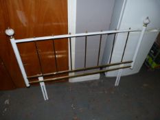 Brass and Porcelain Bedhead