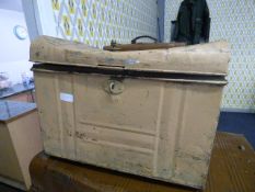 Small Painted Tin Trunk