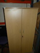 6' Stationary Cabinet in Light Oak Finish