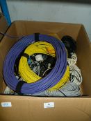 Assorted Cat 5 Cable, Power Supply Units, Etc