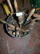 Bucket Containing Assorted Engineers Files