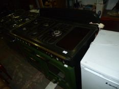 Leisure Classic 110 Kitchen Range in Brass and Green