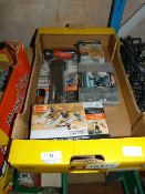 Box of Assorted Drill Bits, Washers, Allen Key Sets, Etc