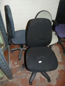 Three Typist Swivel Chairs
