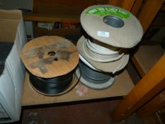 Two Rolls of Twin and Earth Cable and a Roll of Bell Wire