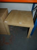 Ikea Light Wood Occasional Table on Square Legs
