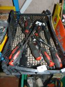Box Containing Ten Assorted Screwdrivers