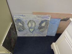 Four Original Oil Paintings