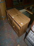 Pair of Simulated Pine Bedside Cabinets