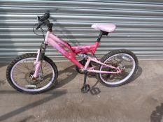 Girls Muddy Fox Mountain Bike (Pink)