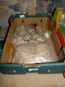 Box Containing Assorted Wood Dowels and Fixings