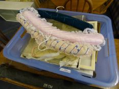 Box Containing Picture Frames, Coat Hangers, Etc