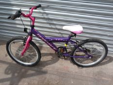 Vixen Pro Bike Girls BMX Style Cycle (Purple and Pink)