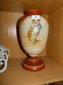 Hand Painted Glass Vase