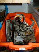 Electric Power Drill with Various Attachments Including; Circular Saw Heads, Etc