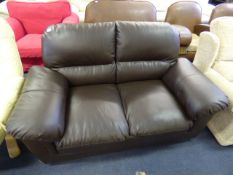 Brown Two Seat Settee