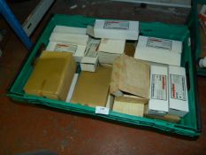 Box Containing Assorted Fixings Including; Wall Plugs, Window Fixings, Wood Screws, Etc