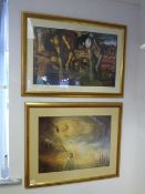 Pair of Abstract Prints