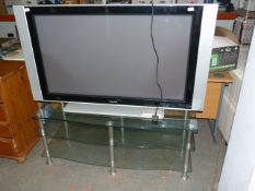 Phillips Flat Screen TV Model:50PF7320/10 and Three Tier Stand