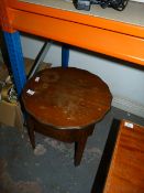 1930's Oak Needlework Table