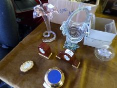 Pair of Glass Ornaments, Etc