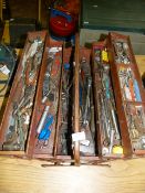 Red Cantilever Toolbox Containing Various Engineer's Tools