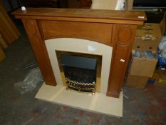 Oak Fire Surround with Coal Effect Electric Fire