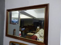 Wooden Framed Bevelled Mirror