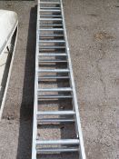 Twenty Rung Aluminium Double Extending Ladder