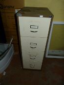Four Drawer Foolscap Filing Cabinet (Coffee and Cream)