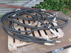 Pallet Containing Hydraulic Pipe Hoses