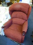 Burgundy Electric Recliner