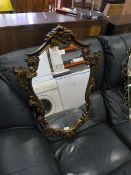 Shaped Mirror in Ornate Frame