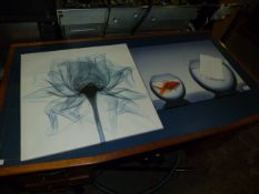 Two Unframed Printed Canvas