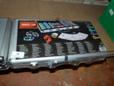 Poker Chip and Playing Card Set in Aluminium Case