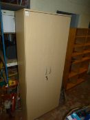 7' Stationary Cabinet in Light Beech Finish