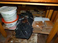 Quantity of Quarry and Other Tiles, Adhesives and Grouts