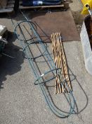 Obelisk and Bamboo Poles