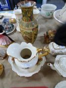 Japanese Vase with a Jug and Bowl Set