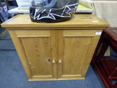 Pine Double Door Wall Unit