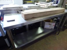 Stainless Steel Two Tier Table