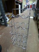 Eighteen Bottle Chromium Wine Rack